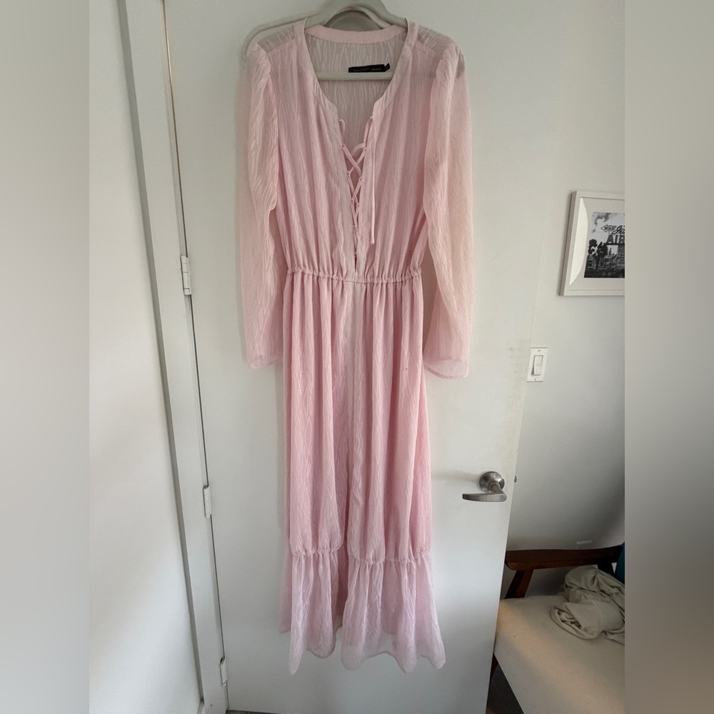House of Harlow 1960 x Revolve Pink Sheer Maxi Dress